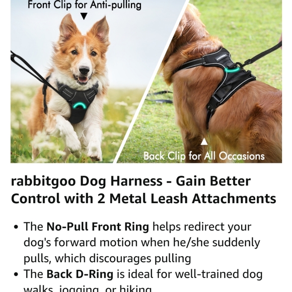 rabbitgoo Dog Harness, No-Pull Pet Harness SMALL - Picture 12 of 12